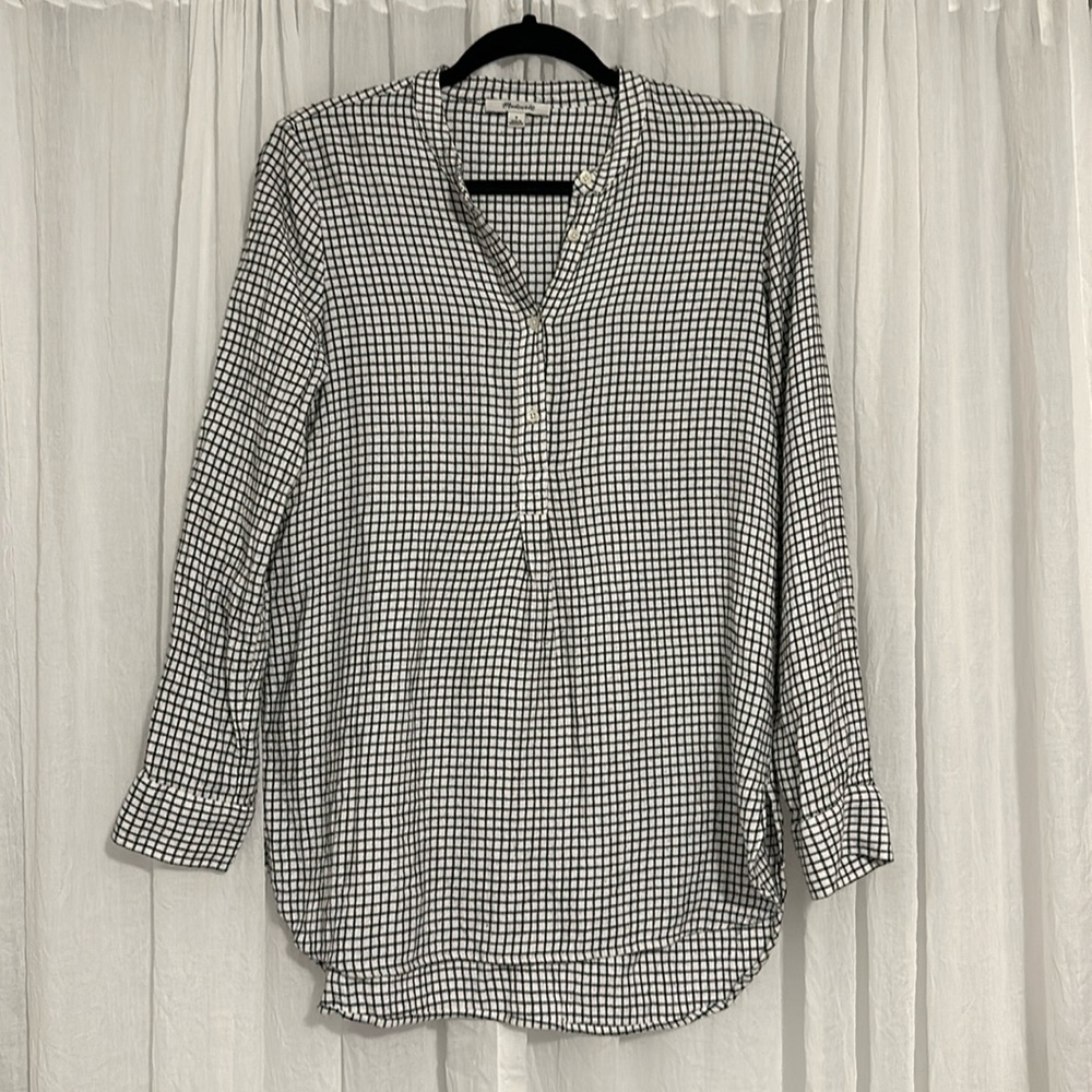 Madewell Plaid Flannel Tunic